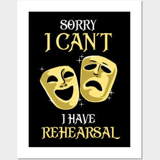 Funny Rehearsal Shirt. Actor's Gift. Actress Gift. Posters and Art